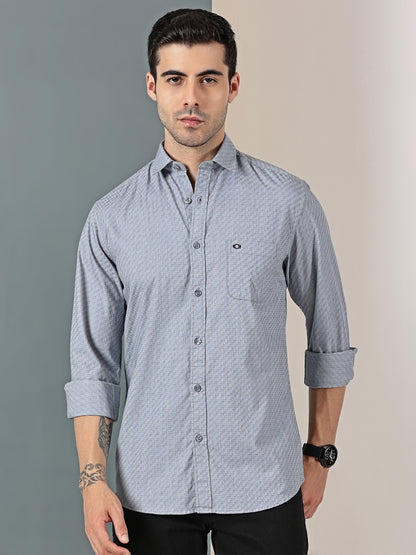 Sky Basket Dobby Giza Shirt