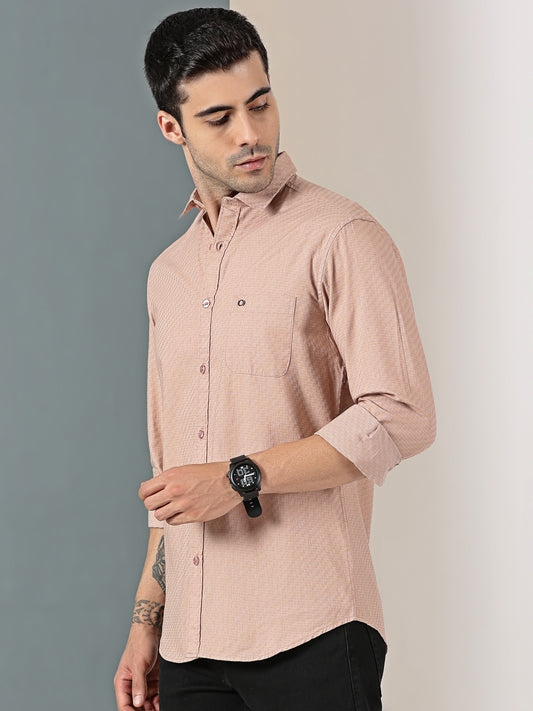 Sandstone Basket Dobby Giza Shirt