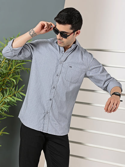 Sky Basket Dobby Giza Shirt