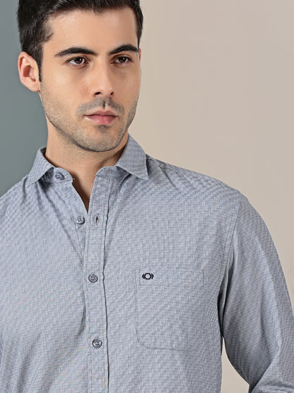 Sky Basket Dobby Giza Shirt