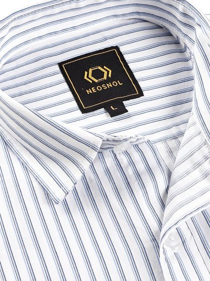 Cool Blue Extra-Fine Stripe Shirt